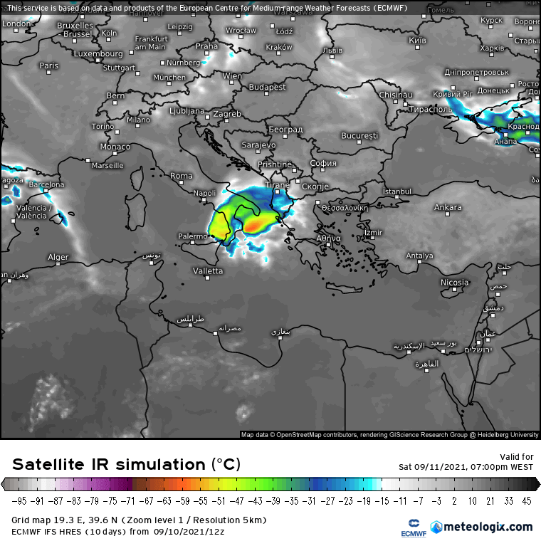 Tempo Severo Mediterrâneo - 11 de Setembro: Ciclone afeta intensamente Itália