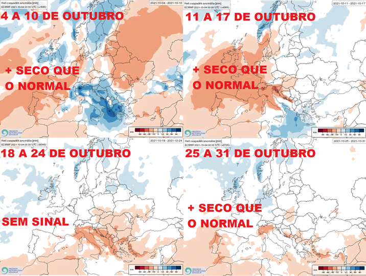 Tempo seco e quente nos próximos 10 dias - Outubro? Não parece... Tempo seco e quente nos próximos 10 dias - Outubro? Não parece...