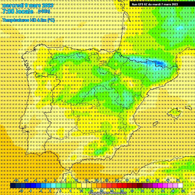Previsão para Quarta, 8 de Março