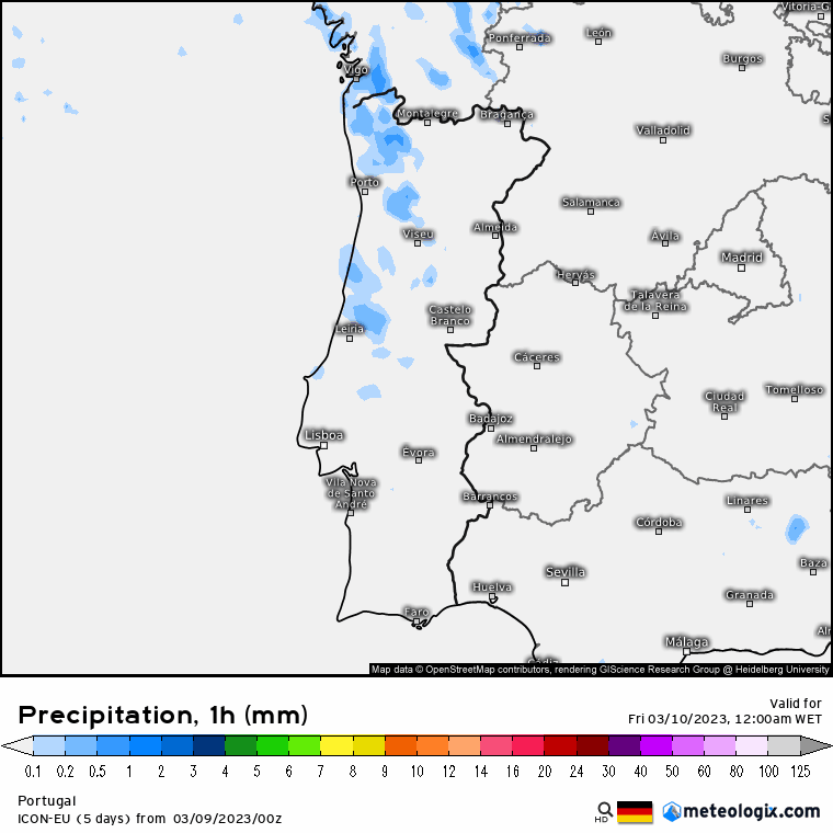 Previsão para Sexta, 10 de Março
