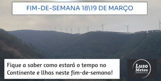 Previsão para o fim-de-semana 1819 de Março