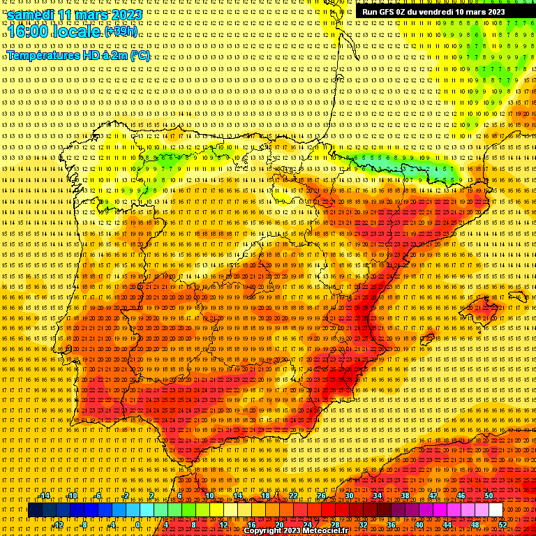 Previsão para Sábado, 11 de Março