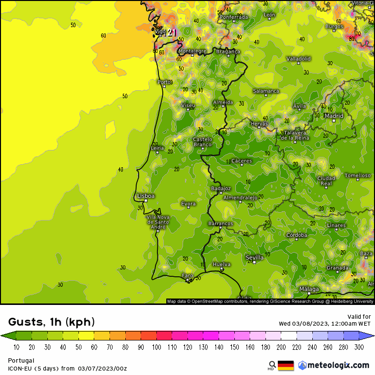 Previsão para Quarta, 8 de Março