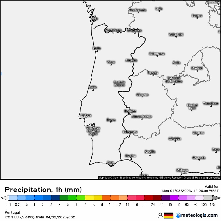 Previsão para Segunda, 3 de Abril
