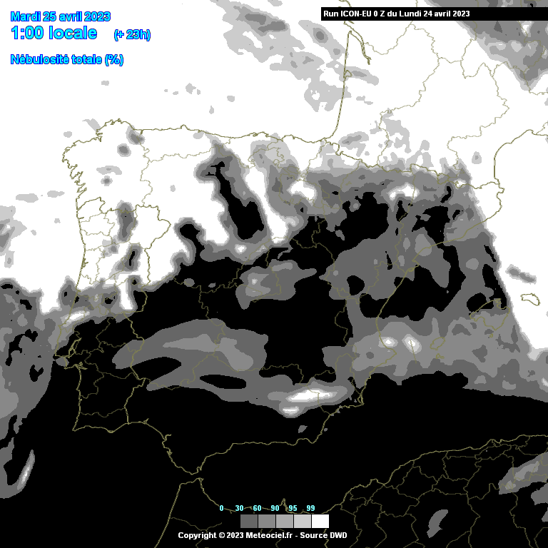 Previsão para Terça, 25 de Abril