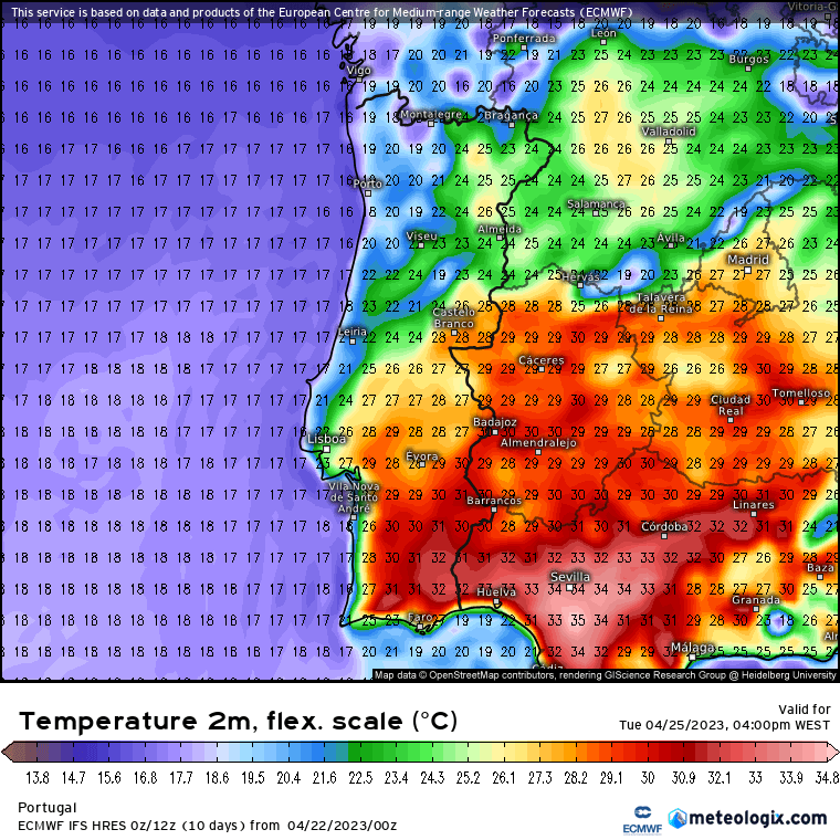Onda de calor histórica - recordes em Portugal, Espanha e Marrocos