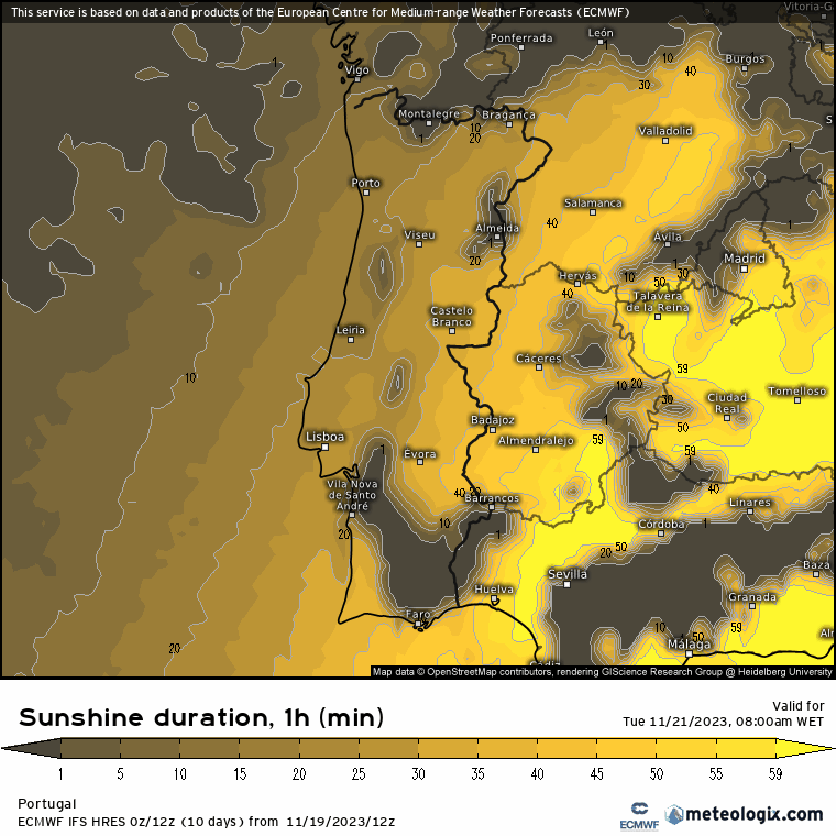 Previsão do Tempo para Terça, 21 de Novembro de 2023