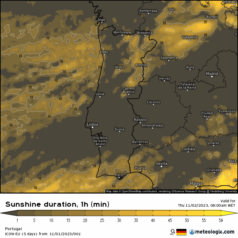 Previsão para Quinta, 2 de Novembro Previsão para Quinta, 2 de Novembro