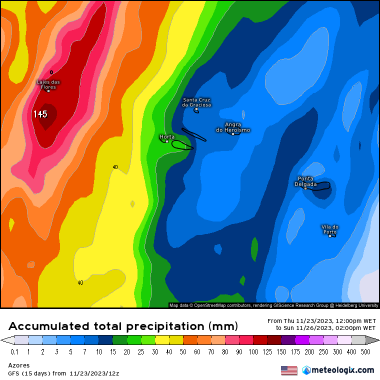 Tempestade com risco de cheias e inundações nos Açores - Informação Especial - 2526 de Novembro Tempestade nos Açores - Chuva Torrencial