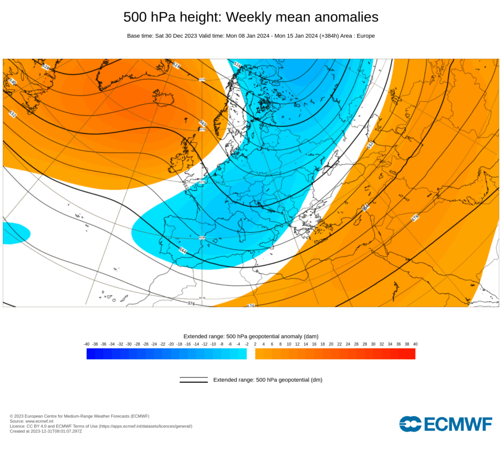 Previsão do Tempo para o mês de Janeiro de 2024