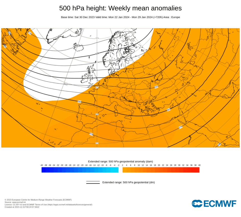Previsão do Tempo para o mês de Janeiro de 2024