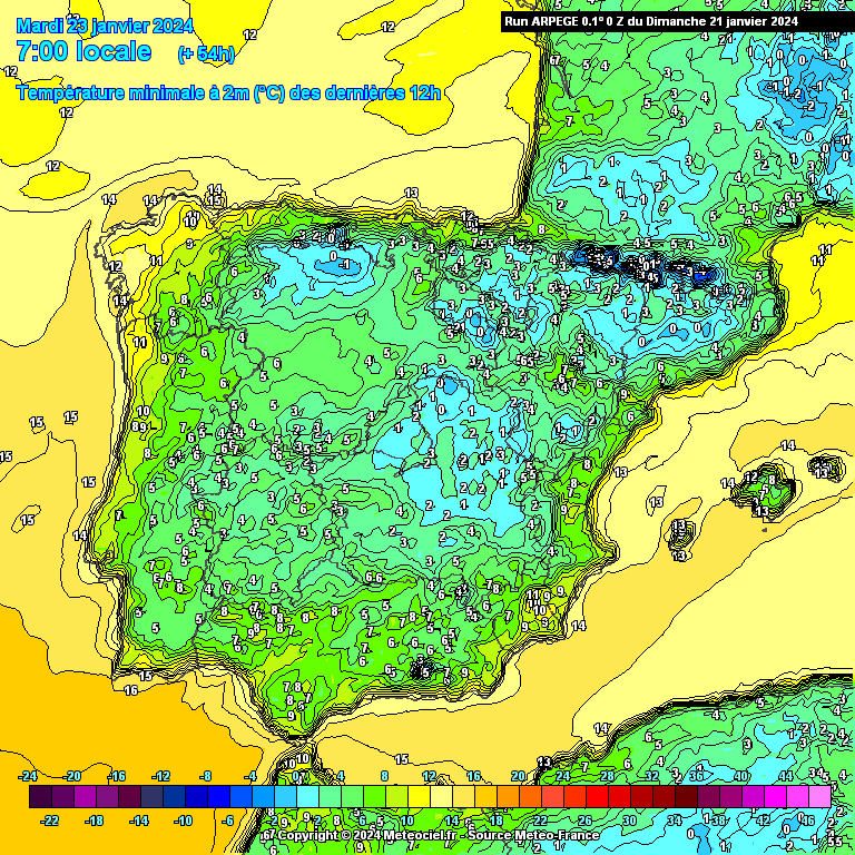 Previsao do Tempo para Terça, 23 de Janeiro de 2024 Previsão de temperaturas para Terça, 23 de Janeiro