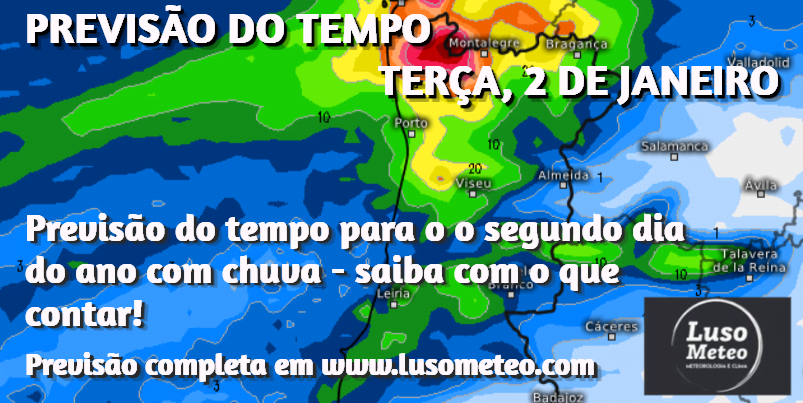 Previsão do Tempo para Terça, 2 de Janeiro de 2024 Previsão do Tempo para Terça, 2 de Janeiro de 2024