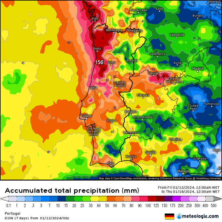 Chuva forte, vento forte, trovoada e calor - previsão do tempo para a próxima semana 13 a 19 de Janeiro