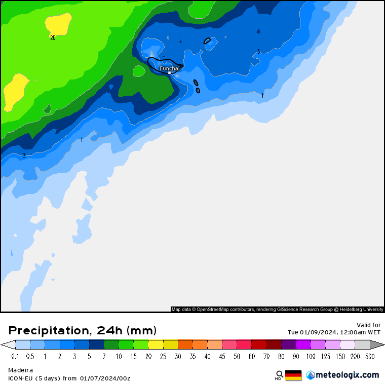 Regresso da chuva - Previsão do Tempo para Segunda, 8 de Janeiro de 2024