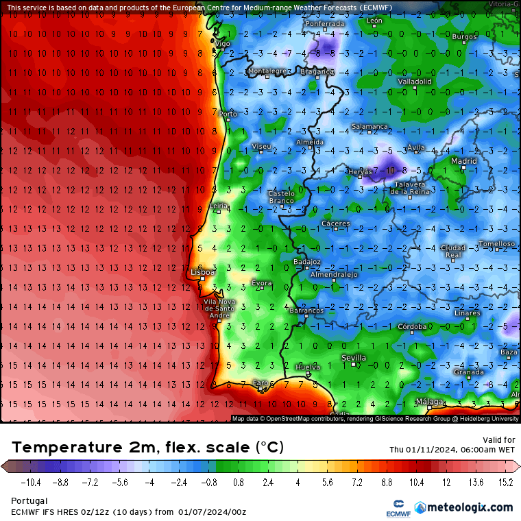 Previsão do tempo na semana de 8 a 14 de Janeiro - Frio, alguma chuva, aquece depois!