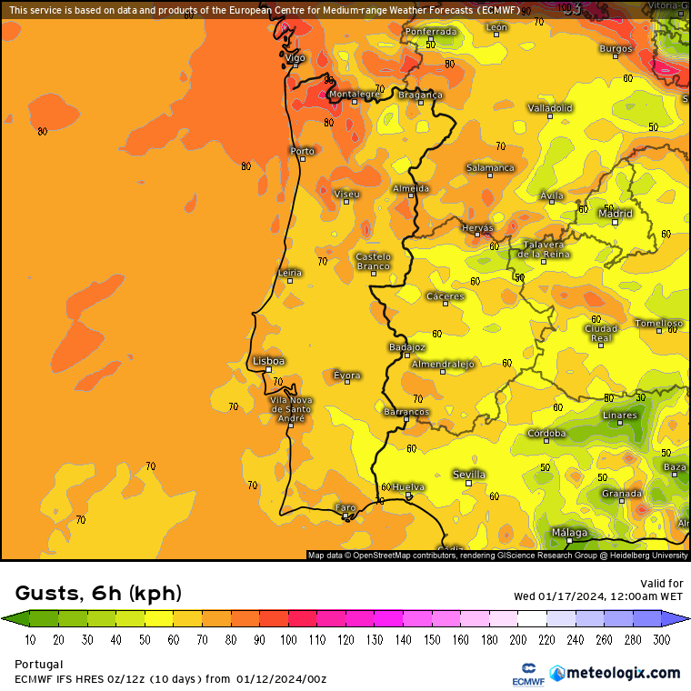 Chuva forte, vento forte, trovoada e calor - previsão do tempo para a próxima semana 13 a 19 de Janeiro