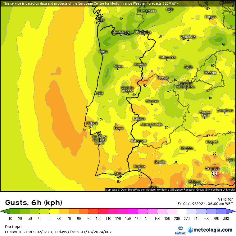 Depressão Juan: Chuva forte a partir do final da tarde de Quinta-feira, dia 18 Depressão Juan: Chuva forte a partir do final da tarde de Quinta-feira, dia 18